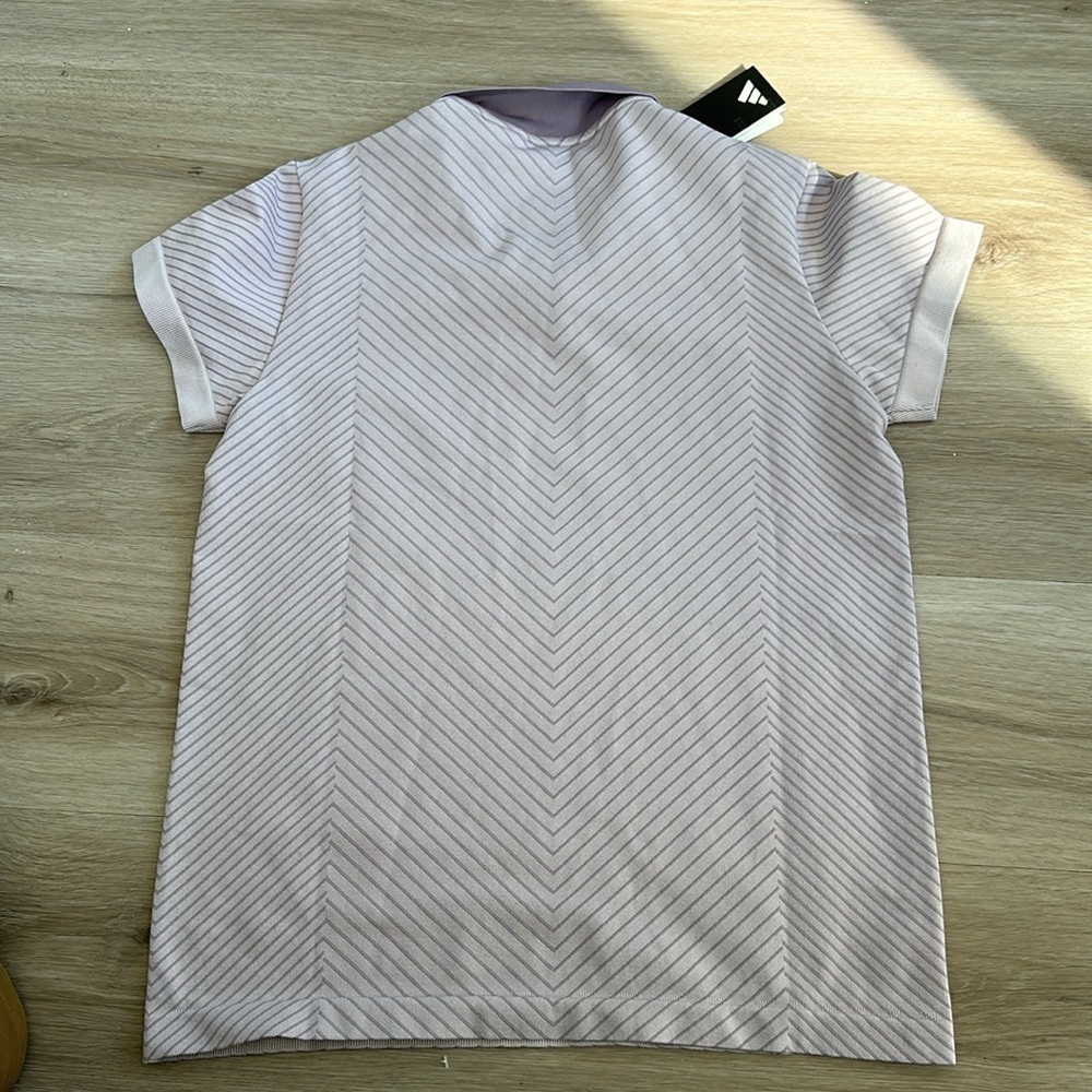 adidas
Womens Ultimate365 Tour PRIMEKNIT Polo Putty Mauve - SS24 - Picture 10 of 10